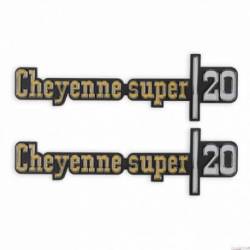 C/K Fender Badge Pair - Cheyenne Super 20