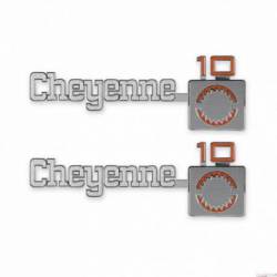C/K Fender Badge Pair - Cheyenne 10