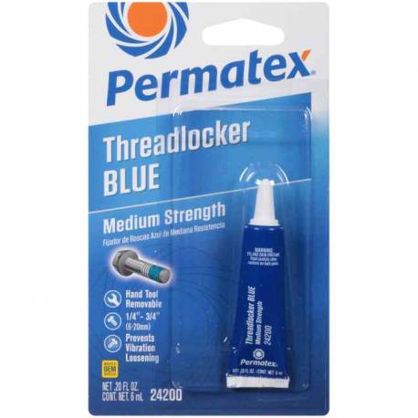 MEDIUM STRENGTH THREADLOCKER BLUE , 6 ML MEDIUM STRENGTH THREADLOCKER BLUE , 6 ML