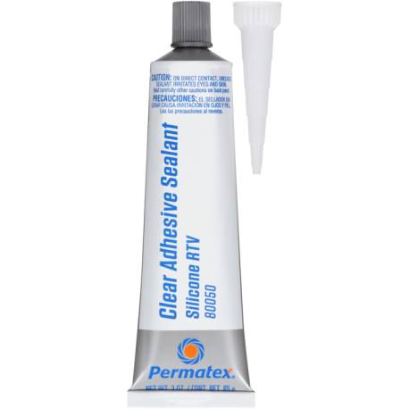 CLEAR RTV SILICONE ADHESIVE SEALANT, 3 OZ CLEAR RTV SILICONE ADHESIVE SEALANT, 3 OZ
