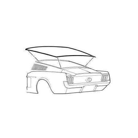 67-68 REAR WINDOW SEAL(FBACK) 67-68 REAR WINDOW SEAL(FBACK)