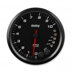 4-1/2 HOLLEY 8K TACH W/SHFT LGT-BLK